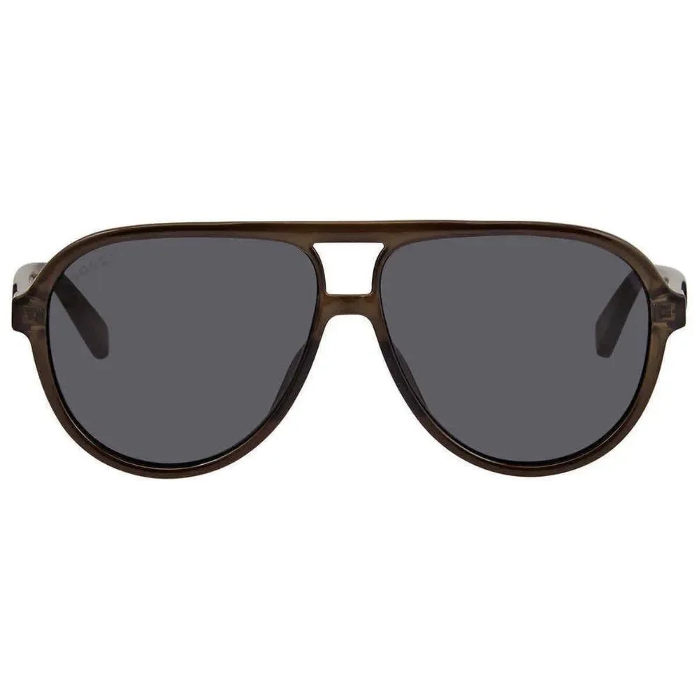 NEW Gucci Grey Aviator Men's Sunglasses